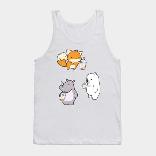 Boba Tea Sticker Set 3 Tank Top